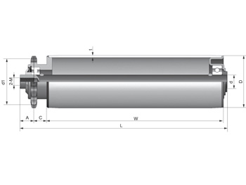 Steel Single Sprocket Conveyor Roller Model 2311