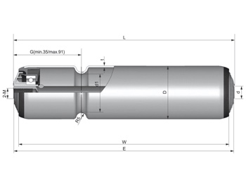 Single Grooved Conveyor Roller Model 2230