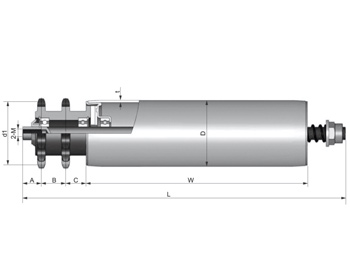 Steel Double Sprocket Accumulation Conveyor Roller Model 3826