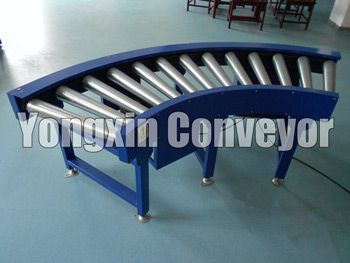 Curved Powered Roller Conveyor