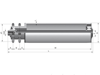 Steel Double Sprocket Conveyor Roller Model 2321