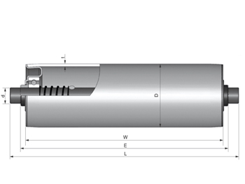 Gravity Conveyor Roller Model 1800L