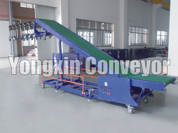  Truck Loading/Unloading Conveyor+Flexible Steel Skate Wheel Conveyor